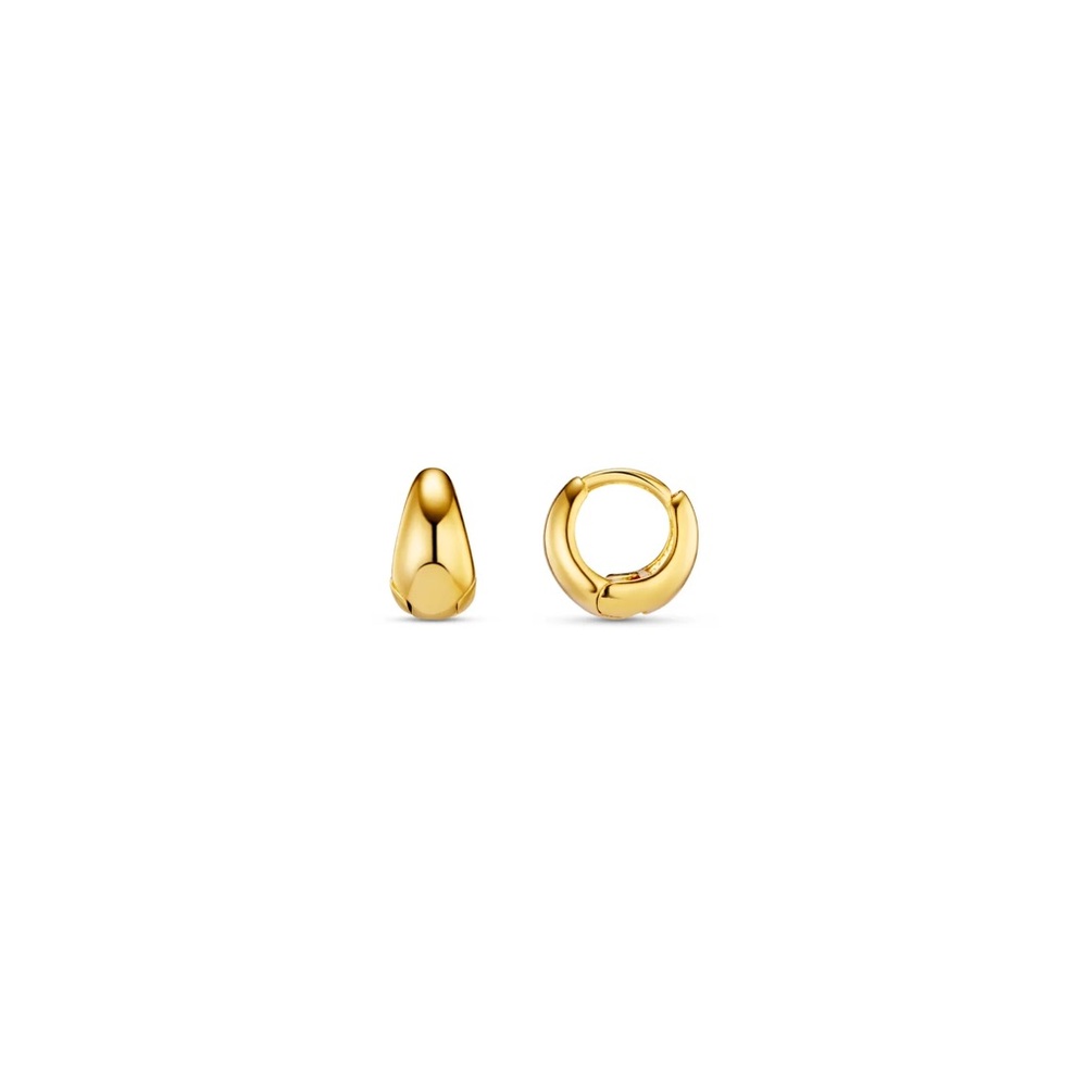 Orelia Tiny Tapered Gold Hoop Earrings